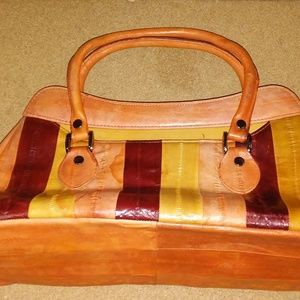 HANDMADE GENUINE EEL SKIN BAG!!!!